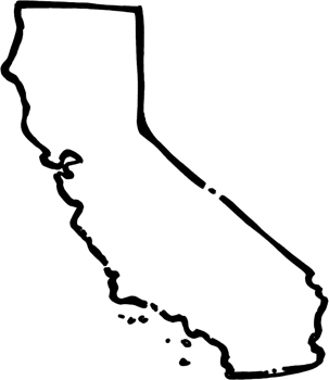 california California state outline